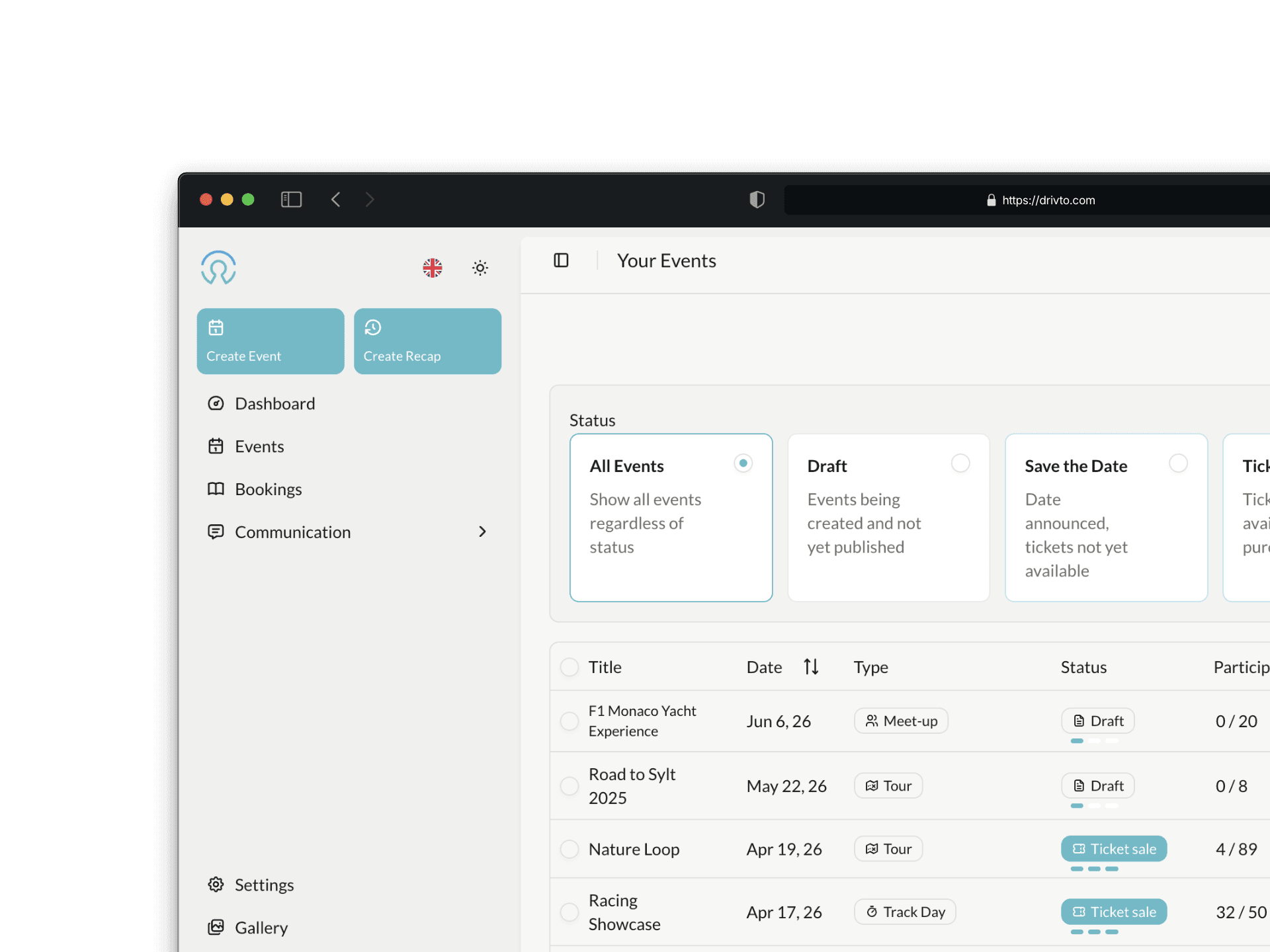 Zarządzanie Wydarzeniami